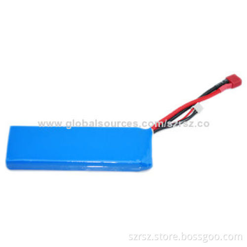 Lithium Polymer Batteries with 7.4V Voltage, 3,300mAh Capacity
